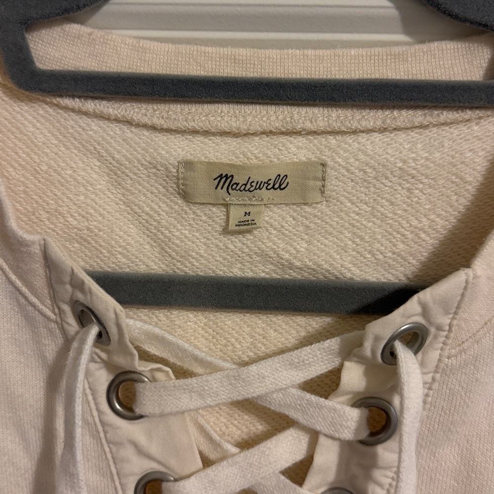 Madewell Lace-up Sweatshirt - Picture 2 of 3